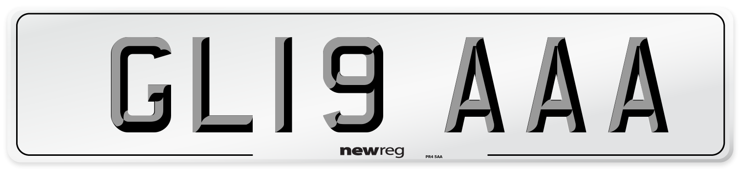 GL19 AAA Number Plate from New Reg